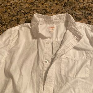 White Oxford long sleeve button down